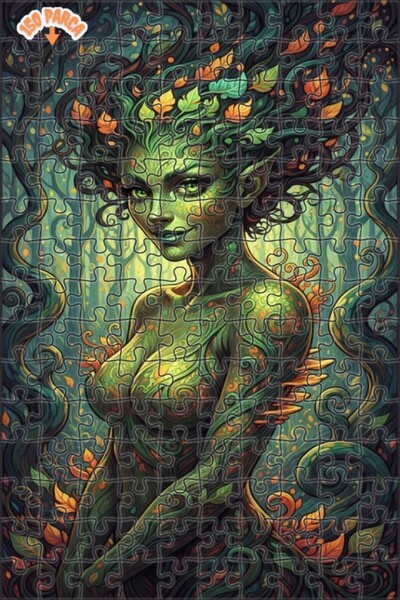 Teona Ahşap لغز خشبي بإطار مزدوج الطبقات بمظهر لوحة زيتية لجنية الغابة 150 قط...