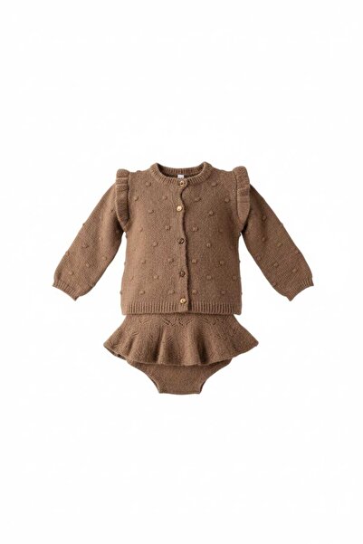 OEM Knitted sundress with cardigan set