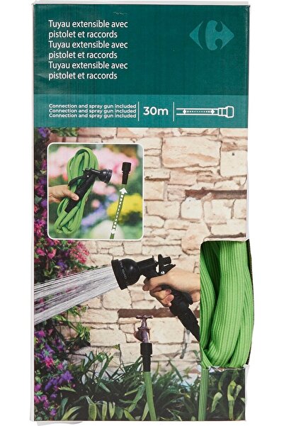 Carrefour Furtun extensibil pentru gradina Carrefour, conector si pistol incl...