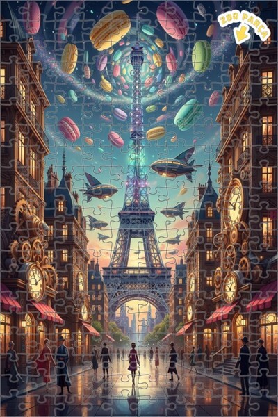 Teona Ahşap لغز خشبي بإطار مزدوج الطبقات من باريس دريم 200 قطعة 25x35