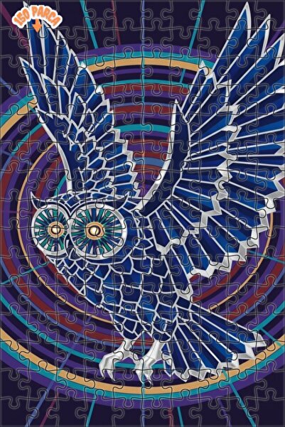 Teona Ahşap لغز خشبي مؤطر بطبقتين من فن البومة الغامضة 150 قطعة 20×30