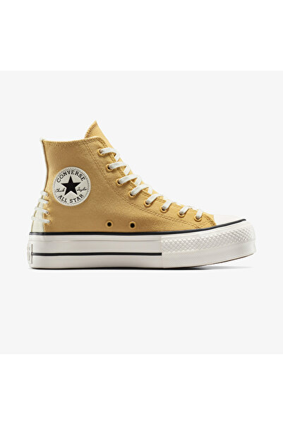 Converse Chuck Taylor All Star Lift Crafted Laces Kadın Turuncu Platform Sneaker