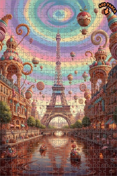 Teona Ahşap لغز خشبي بإطار مزدوج الطبقات من سويت دريم باريس 400 قطعة 35x35