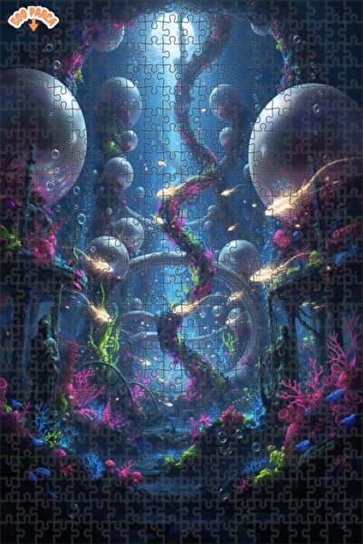 Teona Ahşap لغز خشبي مؤطر بطبقتين من سلسلة أساطير الغواصات 500 قطعة 50×30