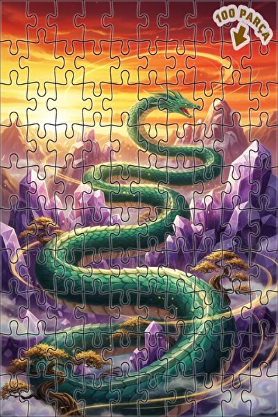 Teona Ahşap لغز خشبي بإطار مزدوج الطبقات من ديزاين دراغون آرت 100 قطعة 25x25