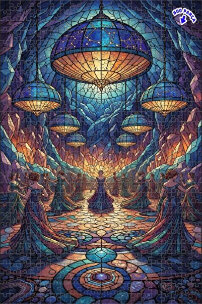 Teona Ahşap لغز خشبي بإطار مزدوج الطبقات من نوع غايشيال سالون دانس كولور كومب...