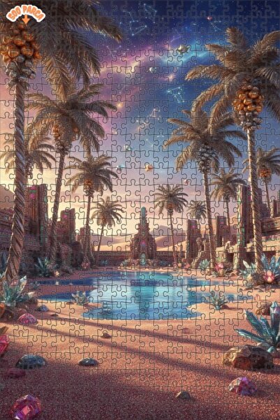 Teona Ahşap لغز خشبي مؤطر بطبقتين تحت نجوم المحيط الغامض، 500 قطعة، 50×30