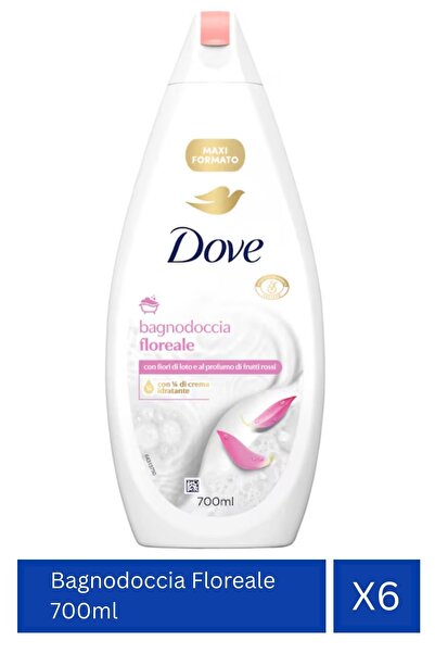 Dove Floral Shower Gel, 700 x6