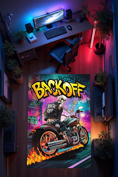 THEMODERNHANE Gamer Genç Odası Halısı Kaymaz Taban Makinede Yıkanabilir Gamin...