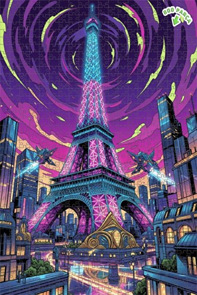 Teona Ahşap لغز خشبي بإطار مزدوج الطبقات من نيو نوار باريس 800 قطعة 70x50