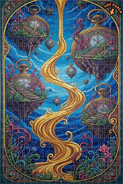 Teona Ahşap لعبة ألغاز خشبية على شكل أبراج الساعات ذات الطابقين، 400 قطعة، 35...