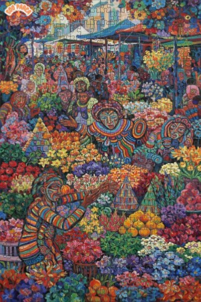 Teona Ahşap لغز خشبي ملون ذو طبقتين بإطار 500 قطعة 50×30