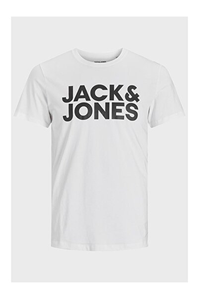 Jack & Jones Jack jones men's crew neck t-shirt with text 12151955