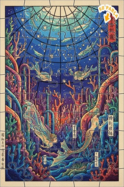 Teona Ahşap لغز خشبي ملون بإطار مزدوج الطبقات من ديزاين فورست أوف ديزاين فورس...