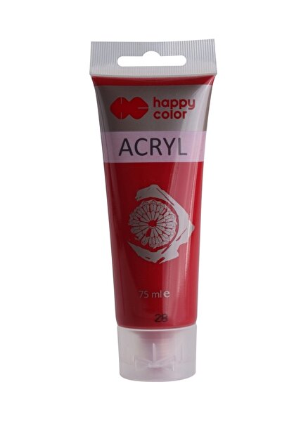 HAPPY COLOR Culoare acrilica 75ml, carmin,