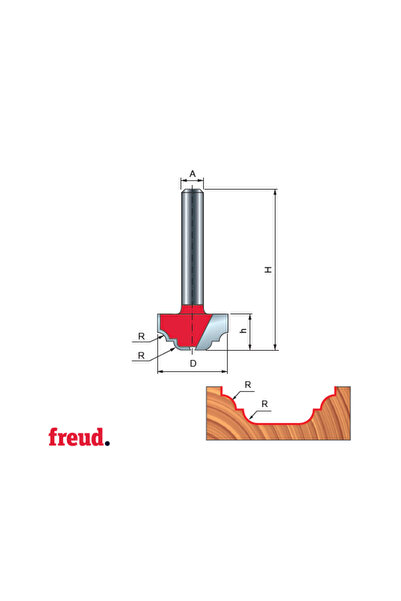 Freud 39 - Σύνθετο προφίλ φρέζας, επιμεταλλωμένο με CMS, Z=2, με στέλεχος, D ...