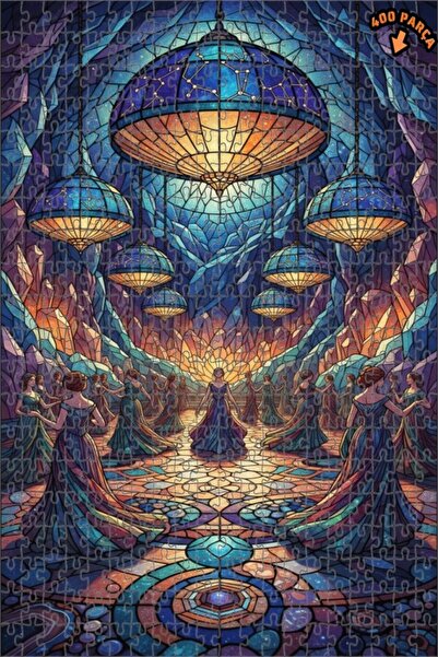 Teona Ahşap لغز خشبي مؤطر ذو طبقتين من سلسلة سكاي سالون دانس كولورز كومبو، 40...