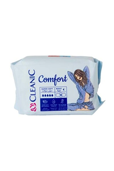 Cleanic Comfort Super Soft Night Pads – 10 Pcs