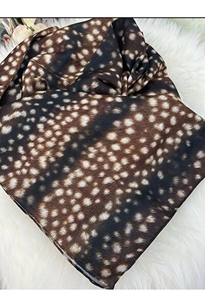 LOCELLA ESARP CEYLAN DESEN BAMBİ ŞAL SOFT PAMUKLU ŞAL