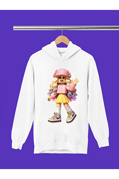 MAGORS سويت شيرت للأطفال مطبوع عليه ROBLOX ذو 3 خيوط ذو جودة ناعمة الملمس