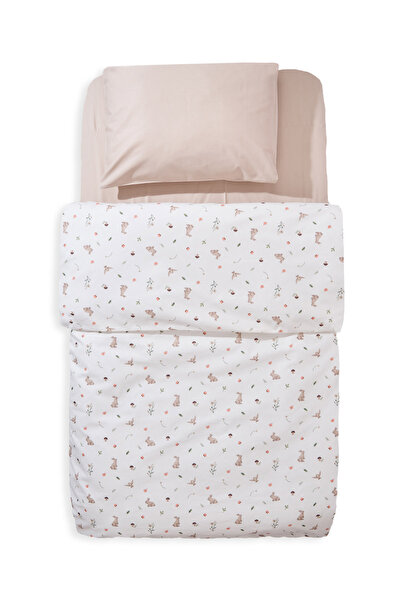 Funna Baby Duvet Cover Set / 2 Pieces - Grass - Beige - 100 X 150 cm