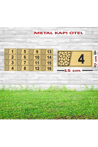 sıradışıhediyem رقم باب الفندق من 1 إلى 16، رقم الطابق، رقم الطاولة، مع شريط ...