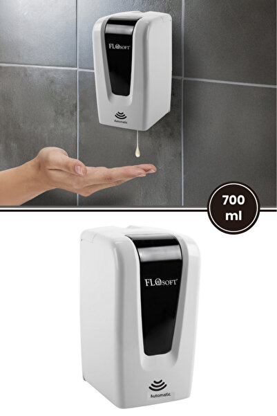 Flosoft Vera Otomatik Sıvı Sabunluk ve Dezenfektan Verici 700ml, Fotoselli Se...
