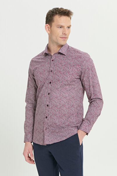 AC&Co / Altınyıldız Classics Men's Burgundy-White