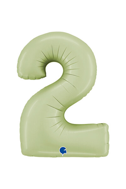 grabo بالون رقائقي على شكل رقم باللون الأخضر الزيتوني مقاس 26 بوصة (66 سم) إي...