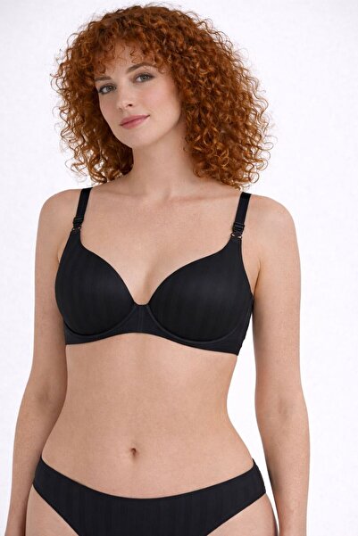 SCM LINGERIE حمالة صدر مخططة بدون أسلاك وبدون حشوة