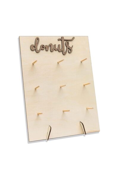 Arabest Wood Doughnuts Wall Stands, Display board for Bridal Shower, Birthday...