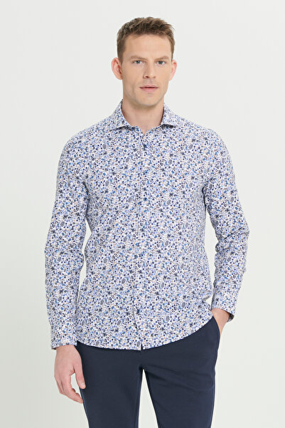 AC&Co / Altınyıldız Classics Men's White-Blue