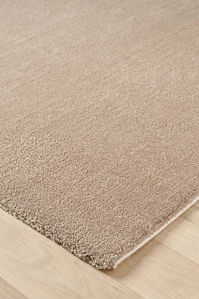 Turkrugs Bali Serisi Vizon Rengi Mikrofiber Antialerjik Düz Renk Halı