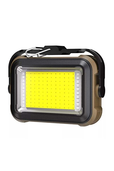 LC Rechargeable Solar LED Work Light 10W with Magnet and SOS Mode for Camping...