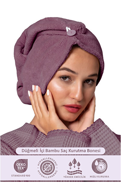 Ellia Soft Elegant Bonnet Hair Thick Microfiber |   Hair Drying Cap |   Hair ...