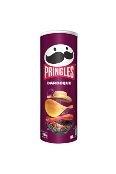 Pringles Barbeque Flavour Crispy Potato Chips, Savoury Snack- 165gms