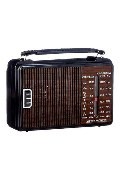 LC Portable FM/AM/SW 2.4 Band Radio Classic World Receiver