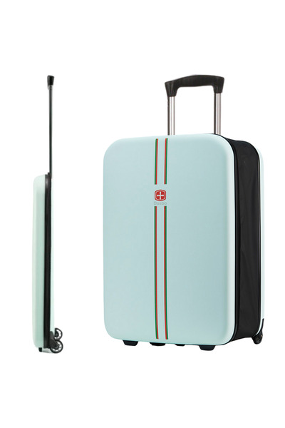 Dasbo Μεγάλη πτυσσόμενη βαλίτσα ταξιδίου, Dasbo®, πράσινη 65x25x40cm, 2 τροχο...