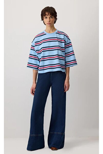 Touche Bol Paça Denim Pantolon