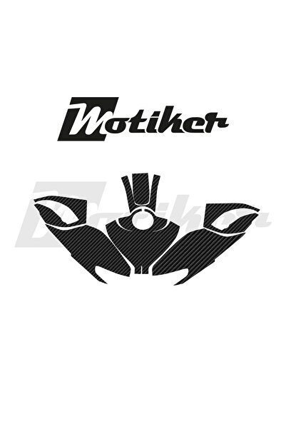 Motiker Yamaha YZF R25 - R3 / 2019 - 2025 Model Depo Mat Karbon Tasarım Stick...