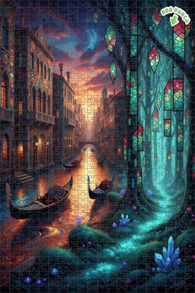 Teona Ahşap لغز خشبي مؤطر ذو طابقين من سلسلة فن القصص الخيالية الساحرة في الب...