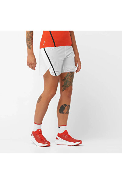 Salomon S/lab Speed 2in1 Short Kadın Beyaz Koşu Şortu