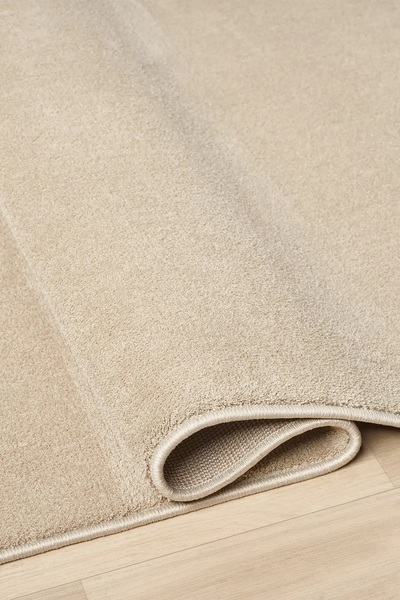 Turkrugs Bali Serisi Bej Rengi Mikrofiber Antialerjik Düz Renk Halı
