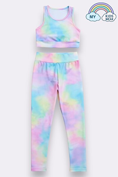 My Kids Wear Girl's Multi-Purpose Patterned Swimsuit & Sports Set 12452