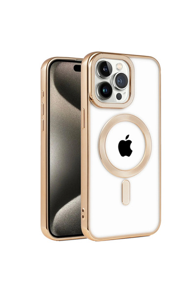 eco port iPhone 14 Pro Case Kronos Magsafe Cover - Gold