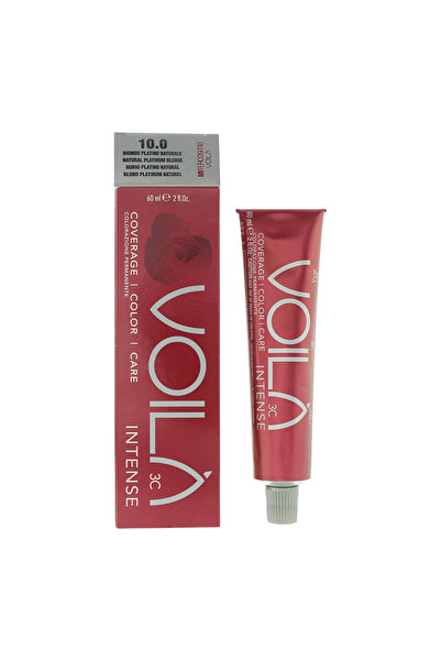 Intercosmo , Voila 3C Intense, Μόνιμη Βαφή Μαλλιών, 10.0 Ξανθό Πλατινένιο, 60 ml