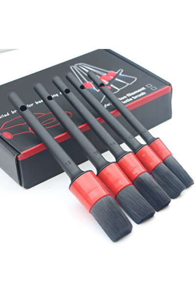 Toccare Set of 5 Professional Auto Detailing Brushes - Interior and Exterior ...