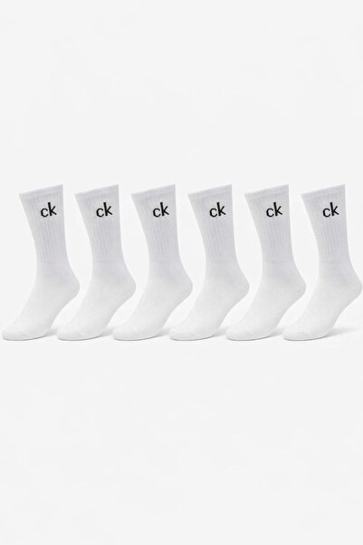 Calvin Klein Sports Unisex Socks Set, 6 pairs, One Size(36-42), white