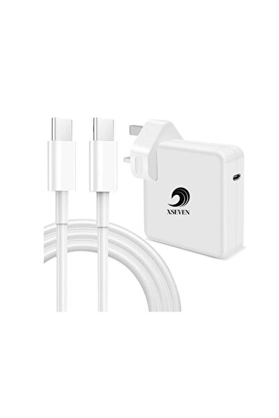 XSEVEN شاحن بديل سريع من النوع C لجهاز MacBook Pro-Air بقوة 96 وات