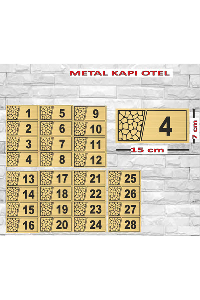 sıradışıhediyem أرقام غرف الفنادق من 1 إلى 28، أرقام الطوابق، أرقام الطاولات ...